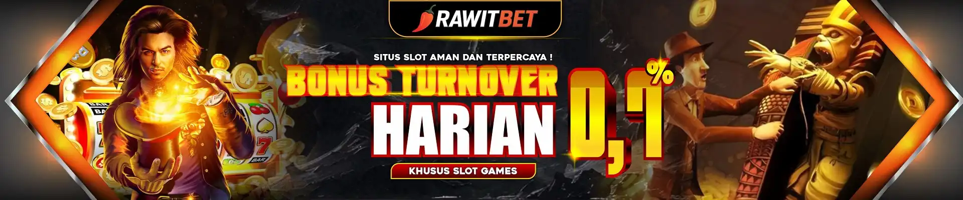 BONUS TURNOVER SLOT HARIAN 0.7%